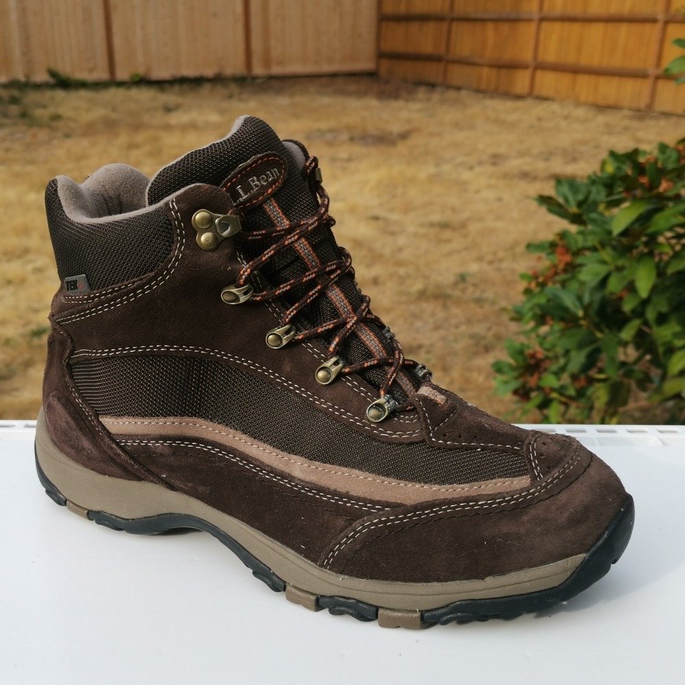 LLBean Tek Brown men's size 11M Leather Hiking Boots Waterproof Without Soles.